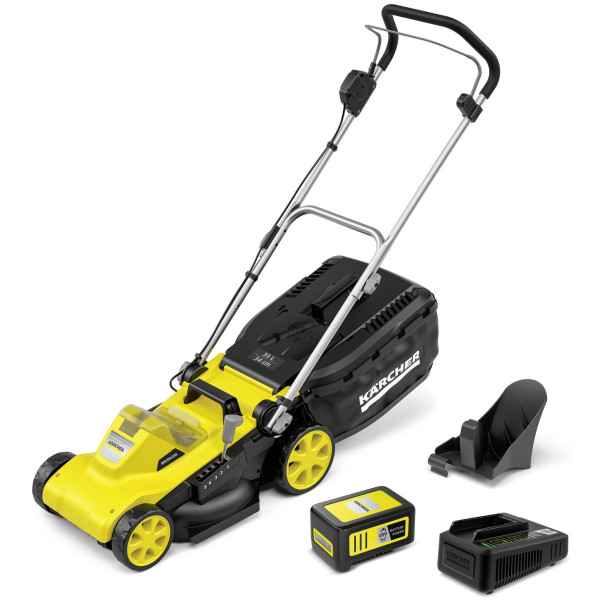 Газонокосарка акумуляторна Karcher LMO 34-18 Dual 18В 34см 25-60мм
