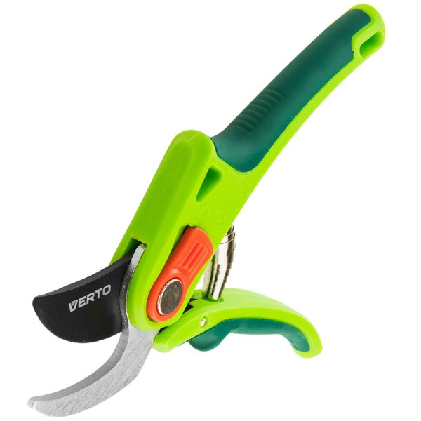 Секатор площинний Verto, тримач прогумований, антиковзкий, d 12мм, 210мм, 205гр