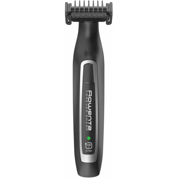 Тример Rowenta Forever Sharp, для бороди і вусів, мережа+акум., роторний мотор, насадок-3, сталь, чорний