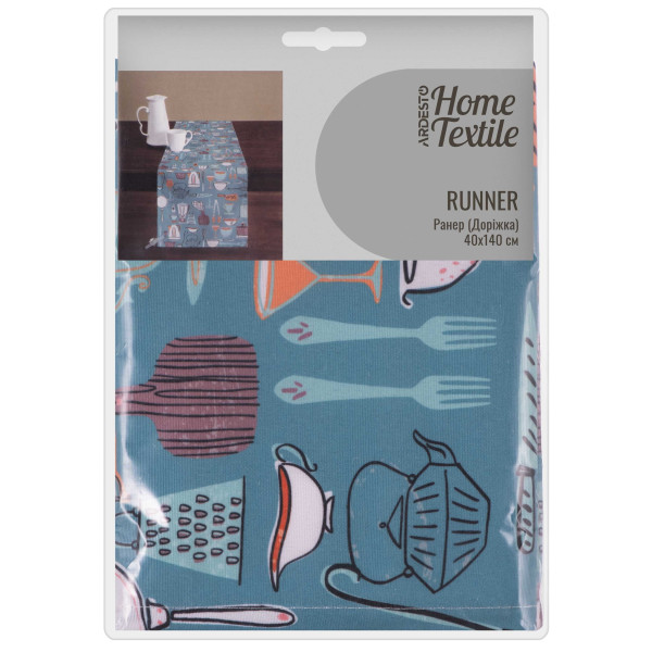 Ранер ARDESTO Cookery 40х140см, 90% поліестер, 10% бавовна