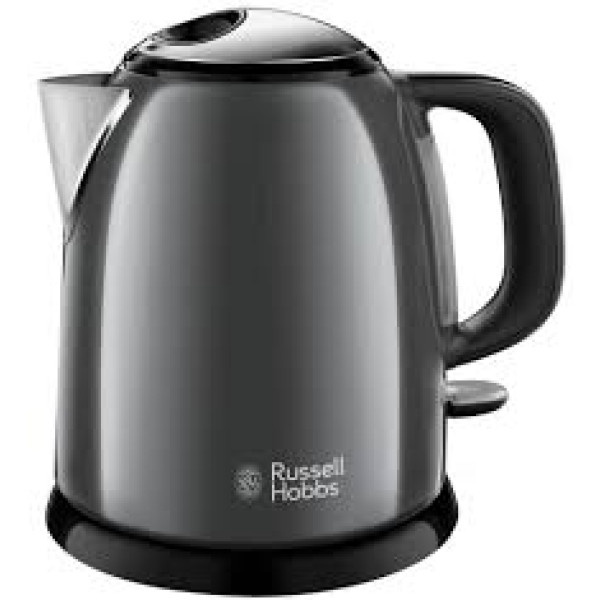 Електрочайник Russell Hobbs Colours Plus Mini, 1л, метал , сірий