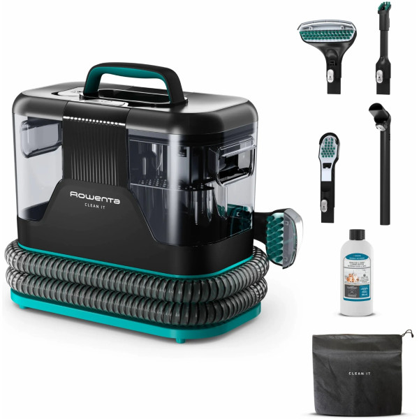 Пилосос Rowenta миючий Clean It, 750Вт, конт пил -1,5л, вода -2,3л, 13500 Па, 4 насадки, чорний