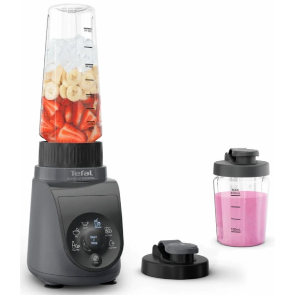 Блендер Tefal стаціонарний Blend UP Essential, 800Вт, чаша-700мл, тритан, чорно-сірий