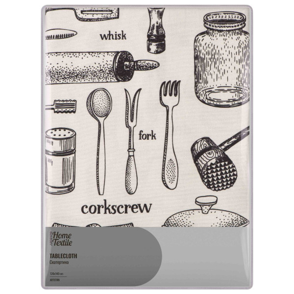 Скатертина ARDESTO Kitchen 120х140см, 90% поліестер, 10% бавовна
