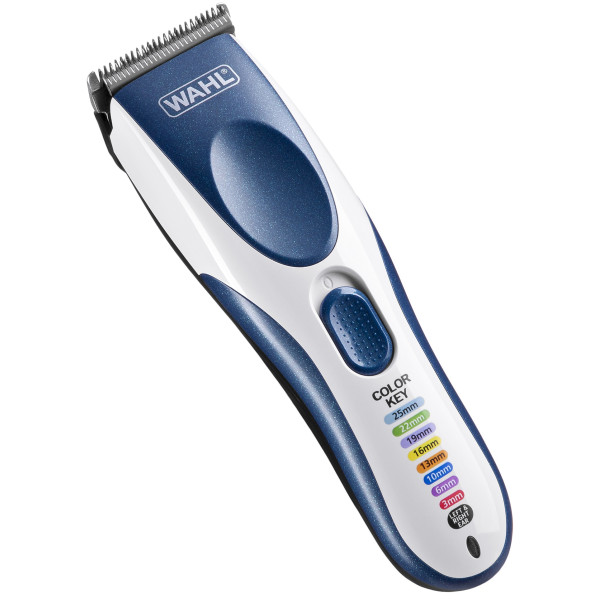 Набір для стрижки WAHL Color Pro Cordless, мережа+акум., тример,гребінець,ножиці, сталь, синій