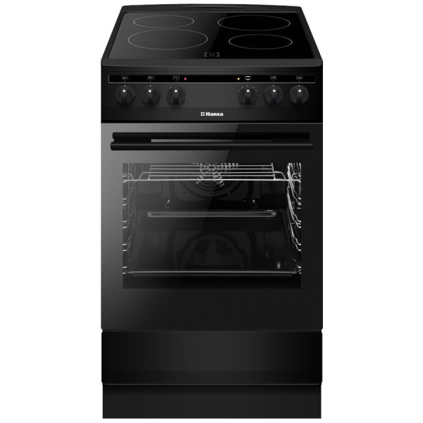 Плита Hansa електрична склокерамічна, 50х60см, 65л, чорний