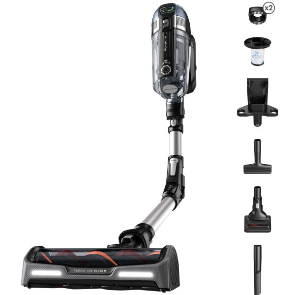 Пилосос Rowenta безпровідний X-Force Flex 14.60 Auto Animal, 48Вт, конт пил -0.9л, автон. робота до 70хв, НЕРА, чорно-сірий