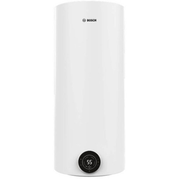 Водонагрівач електр. BOSCH круглий Tronic 4000T, 120л, 2кВт, сухий тен, вертикальний монтаж, електр. кер-ння, B, білий