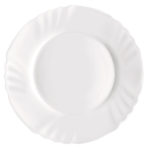 Тарілка десертна Bormioli Rocco Ebro, d20см, опалове скло, білий