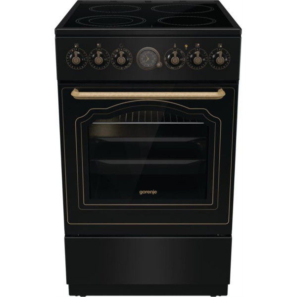 Плита Gorenje електрична склокерамічна, 70л, ExtraSteam, 50x60см, чорний