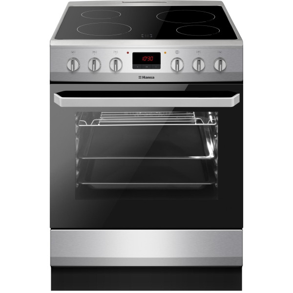 Плита Hansa електрична склокерамічна, 62л, 60x60см, дисплей, конвекція, нерж
