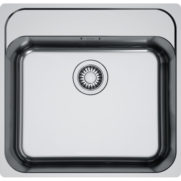 Мийка кухонна Franke Smart, нерж.сталь, прямокутник, без крила, 500х400мм, чаша - 1, монтаж врівень, SRX 210-50 TL, нерж поліров.
