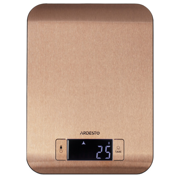 Ваги ARDESTO кухонні, 5кг, CR2032x2 в комплекті, метал, бронзовий