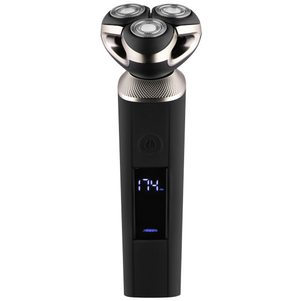 Бритва електр. ARDESTO роторна SHRR-B8WDR, 8Вт, бритв.головок-3, Li-Ion, сух.+волог., чорний