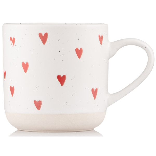 Чашка ARDESTO Heart, 350мл, кераміка, білий