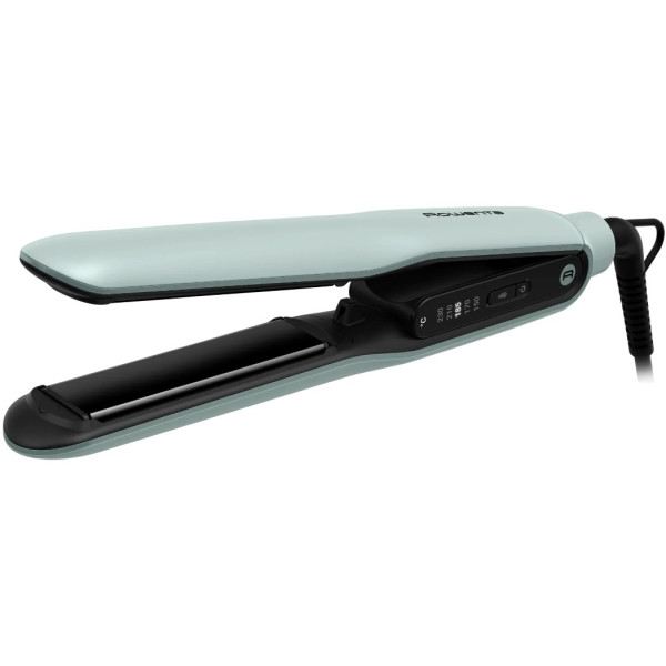 Випрямляч Rowenta Thermoglide, темп.режимів-5, 150-230С, іонізація, титан, світло-зелений