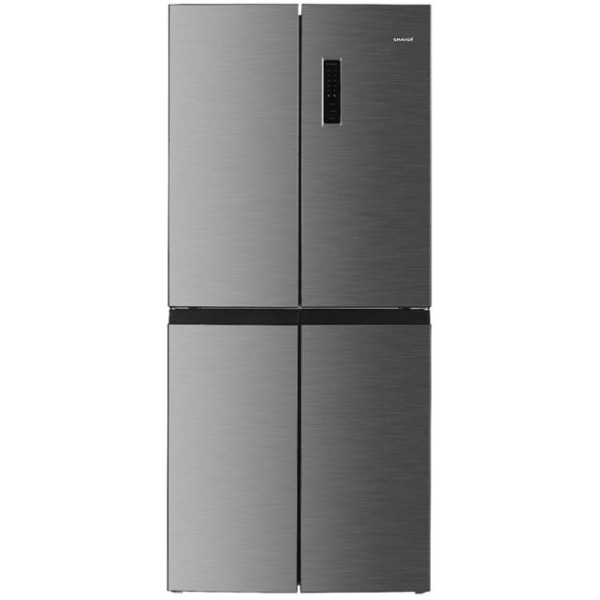 Холодильник Snaige багатодверний, 180x79x62, холод.відд.-237л, мороз.відд.-125л, 4дв., E, NF, нержавіюча сталь
