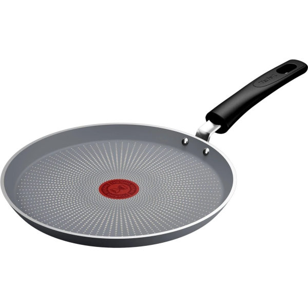 Сковорода млинцева Tefal Halo EUCALYPTUS, 25см, алюміній, бакеліт, сірий