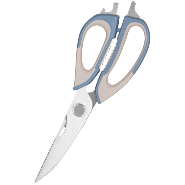 Ножиці кухонні ARDESTO Gemini, 22.6см, нержавіюча сталь, пластик, сіро-синій