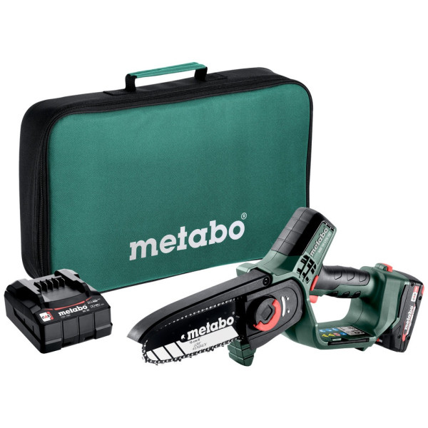 Пила ланцюгова акумуляторна Metabo MS 18 LTX 15 18В 1х2А·год шина 15см 5м/сек 2кг