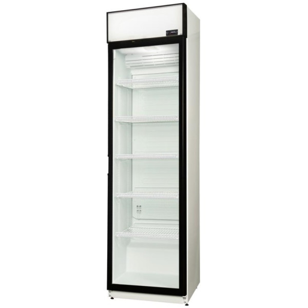 Холодильна вітрина Snaige, 202.5x60х60, 385л, полок - 5, зон - 1, бут-224, 1дв., ST, банер, білий