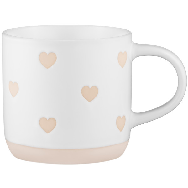 Чашка ARDESTO Heart, 420мл, кераміка, білий