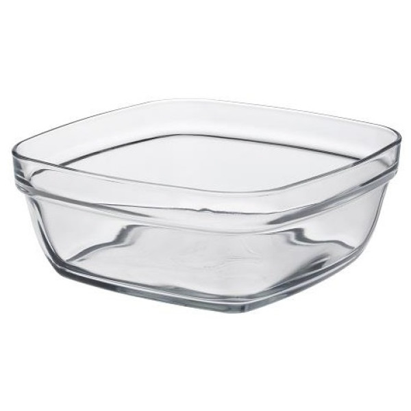 Салатник Duralex Lys Carre, 1150мл, 17х17см, скло, прозорий