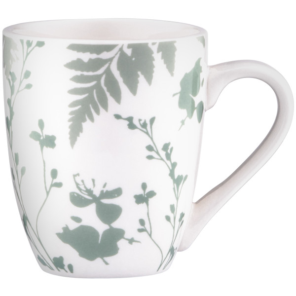 Чашка ARDESTO Capri, 320мл, порцеляна, біло-зелений