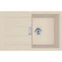 Мийка кухонна Franke Sirius 2 тектонайт, прямокут., з крилом, 780х500х200мм, чаша - 1, врізна, бежевий