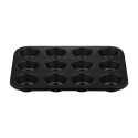 Форма для випікання мафінів Ardesto Gemini, 35х26.5х3см, 12шт, вуглецева сталь, сірий