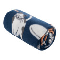 Плед ARDESTO Fleece 130x160см, 100% поліестер, котики, синій