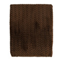 Плед ARDESTO Jacquard Braid 200х220см, 100% поліестер, коричневий