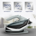 Праска Tefal безпровідна Freemove Power, 2600Вт, 250мл, паровий удар -220гр, постійна пара - 40гр, база для заряджання, автовимкнення, керам. підошва, зелений