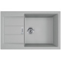 Мийка кухонна Franke Sirius, тектонайт, прямокутник, з крилом, 780х500х200мм, чаша - 1, накладна, S2D 611-78 XL , сірий