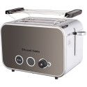 Тостер Russell Hobbs Distinctions 2-Slice 1670Вт, підігрів, розморожування, пластик, сріблясто-сірий