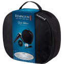 Фен Remington Style Edition, 2200Вт, 3 режими, іоніз-я, хол. обдув, дифузор, гребінець, резинка, кейс, чорно-сірий