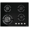 Варильна поверхня Cata газова на склі, 60см, чавун, CCI 6031 BK, чорний