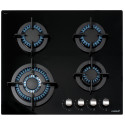 Варильна поверхня Cata газова на склі, 60см, чавун, CCI 6031 BK, чорний