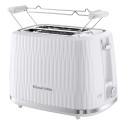 Тостер Russell Hobbs Eden 800Вт, пластик, підігрів,разморозка, білий