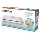 Вакууматор Gorenje для пакетів, 120Вт, 30см, електронне керування, +10 пакетів, пластик, білий