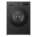 Пральна машина LG фронтальна, 9кг, 1400, A, 55см, дисплей, пара, інвертор, чорний
