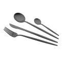 Набір столових приборів ARDESTO Black Mars Trento, 4 прибори, нержавіюча сталь, чорний