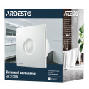 Витяжний вентилятор ARDESTO 20 Вт, 120 м3/г, 2300 об./хв., 33 дБ, білий
