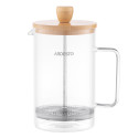 Френч-прес ARDESTO Midori, 800мл, боросилікатне скло, бамбук, прозорий