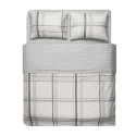 КПБ 2,0сп ARDESTO Gloria, підковдра 200х220см, простирадло 230х240см, наволочки (2) 50х70см, 100% бавовна, сатин, клітинка, тауп