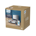 Робот-пилосос Philips Series 2000, h=9.7см, вологе прибирання, конт пил -0.38л, вода -0.3л, автон. робота до 120хв, EPA 11, Wi-Fi, станція самоочищ., білий