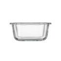 Контейнер для зберігання харчових продуктів ARDESTO Gemini 0.31л, боросилікатне скло, пластик, квадратний, прозорий