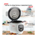 Мультиварка-скороварка Tefal Cook4Me +, 1600Вт, чаша-6л, електронне керув., пластик, білий