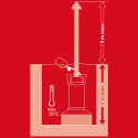 Насос дренажний Einhell GE-DP 7535 N LL ECO 750Вт, 18500л/год, вис. 9м, глиб. 7м, нержавіюча сталь, 5.7кг