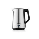 Електрочайник ARDESTO Steel Collection 1.7л, Strix, LED дисплей, подвійні стінки, сріблястий